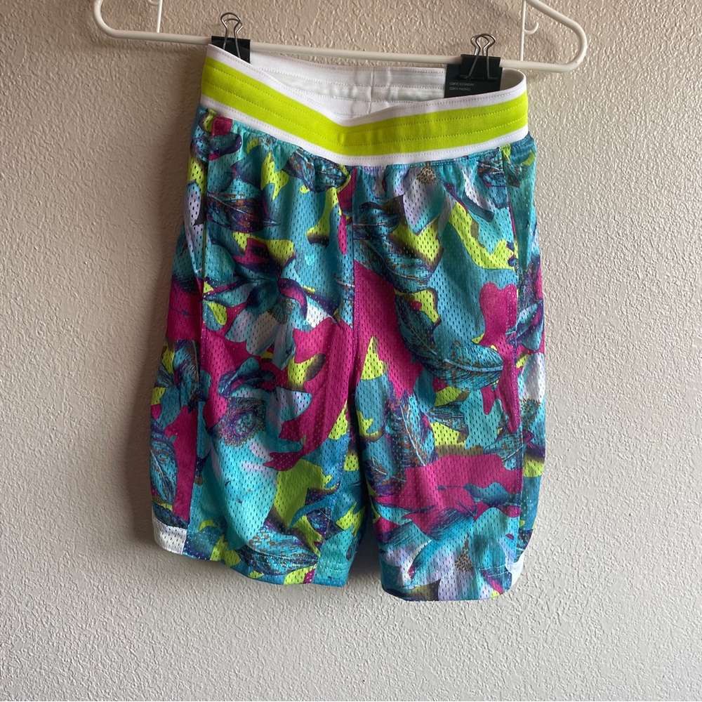 Nike Blue and Pink Athletic Shorts